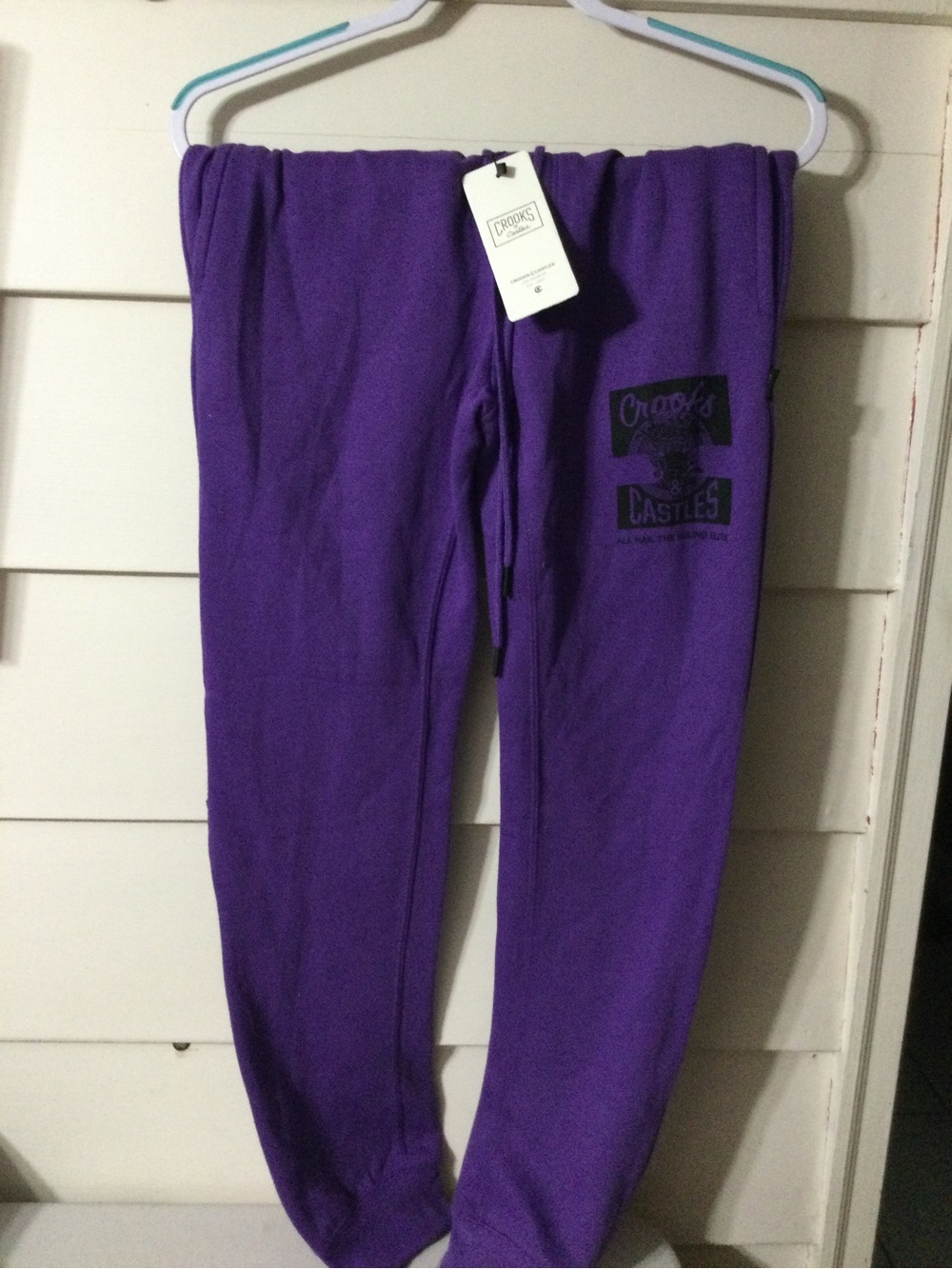Crooks & Castles Kids Purple Bottoms